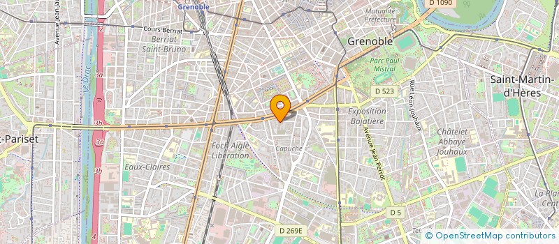 localisation de l'entreprise INDIVISION MERCURI MOREAU  GRENOBLE