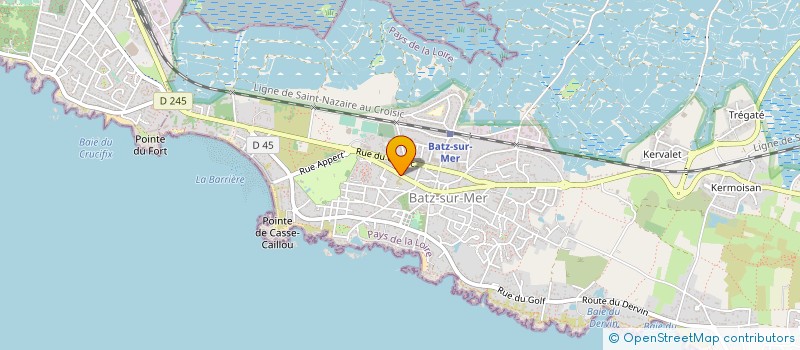 localisation de l'entreprise INDIVISION MERIAUX  BATZ-SUR-MER