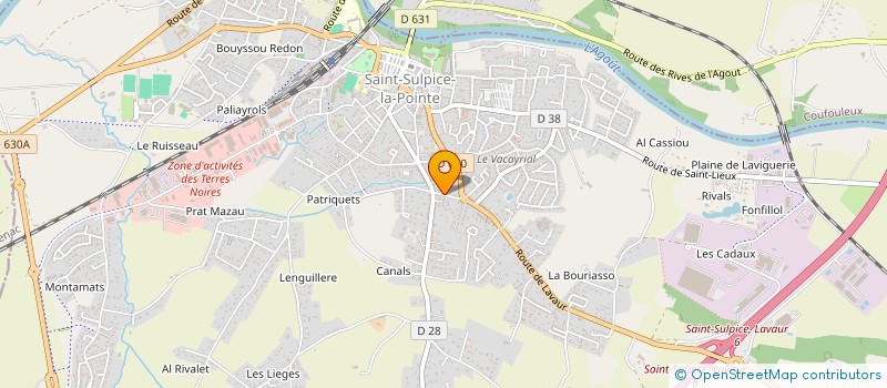 localisation de l'entreprise INDIVISION MERIC D. ET PHILIPPE F.  SAINT-SULPICE-LA-POINTE