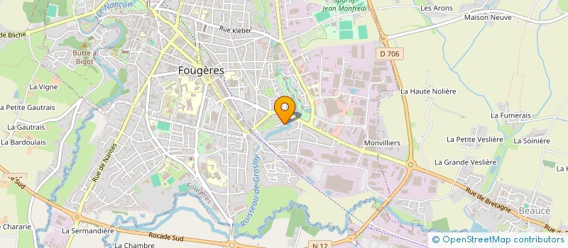 localisation de l'entreprise INDIVISION MERIENNE  FOUGERES