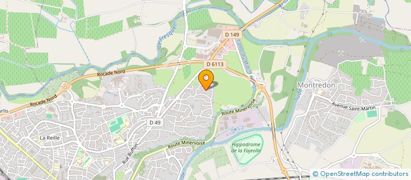 localisation de l'entreprise INDIVISION MERLE DEMONTIS  CARCASSONNE