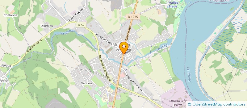 localisation de l'entreprise INDIVISION MERLE JOCELYN BODOY CHANTAL  MONTALIEU-VERCIEU