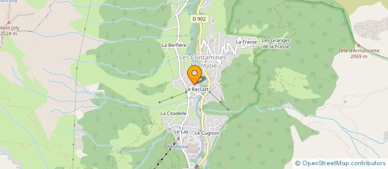 localisation de l'entreprise INDIVISION MERMOUD à LES CONTAMINES-MONTJOIE