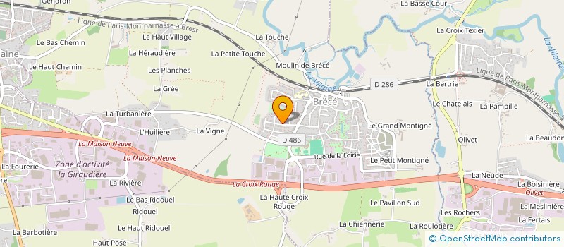 localisation de l'entreprise INDIVISION MESSE SARZEAU  BRECE