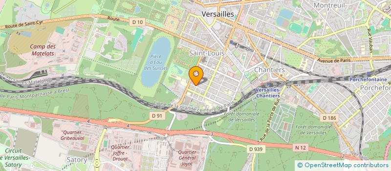 localisation de l'entreprise INDIVISION METAIS à VERSAILLES