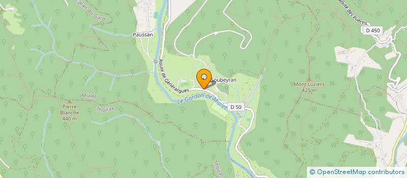localisation de l'entreprise INDIVISION METGE à ANDUZE