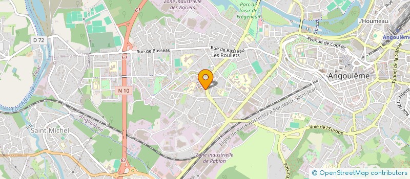 localisation de l'entreprise INDIVISION METIVIER - KRAEMER à ANGOULEME