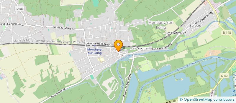 localisation de l'entreprise INDIVISION METLAGHI - DENIS  MONTIGNY-SUR-LOING