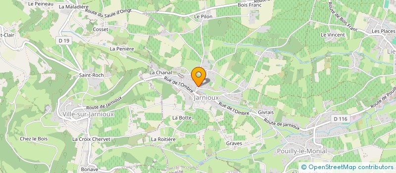 localisation de l'entreprise INDIVISION MEUNIER ANDREE à PORTE-DES-PIERRES-DOREES