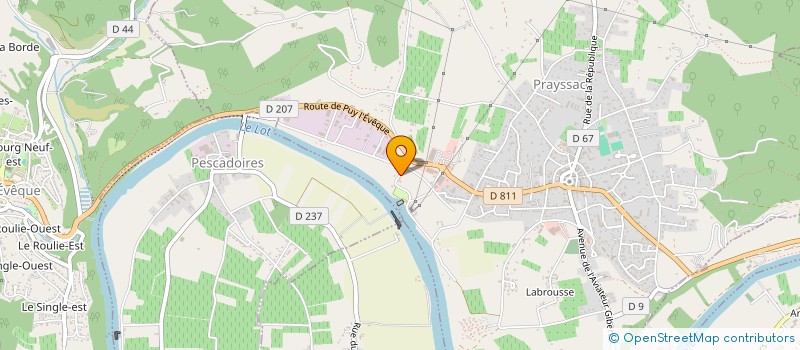 localisation de l'entreprise INDIVISION MEURICE MAROUZE  PRAYSSAC