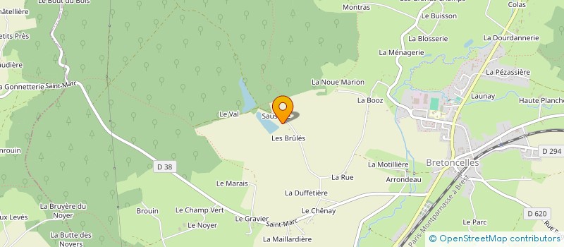 localisation de l'entreprise INDIVISION MEURISSE à BRETONCELLES