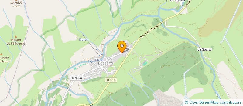 localisation de l'entreprise INDIVISION MEZIN-ROUX  BESSANS