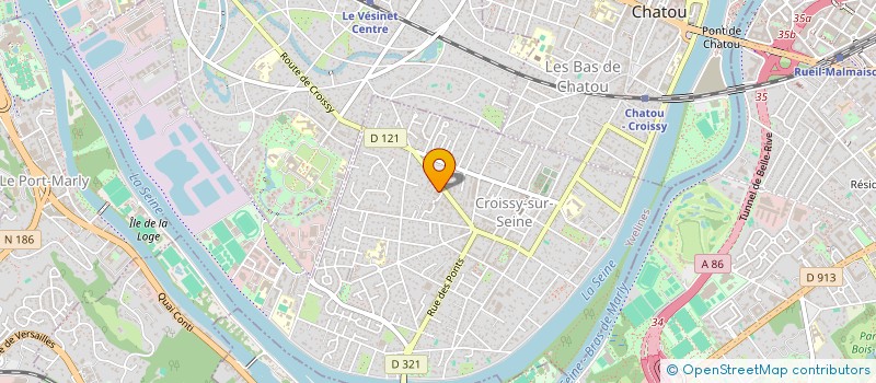 localisation de l'entreprise INDIVISION MEZIN WEISSER  CROISSY-SUR-SEINE