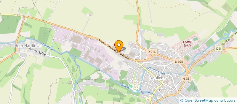 localisation de l'entreprise INDIVISION MICHAUD  DOULLENS