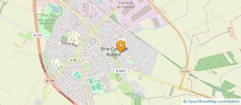 localisation de l'entreprise INDIVISION  MICHAUT  BRIE-COMTE-ROBERT