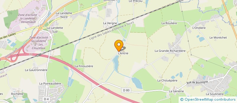 localisation de l'entreprise INDIVISION MICHEL ET ANDRE GRASSINEAU  AUBIGNY-LES CLOUZEAUX