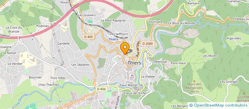 localisation de l'entreprise INDIVISION MICHEL GILBERT LAURENCE GUILLAT-GUIGNARD  THIERS