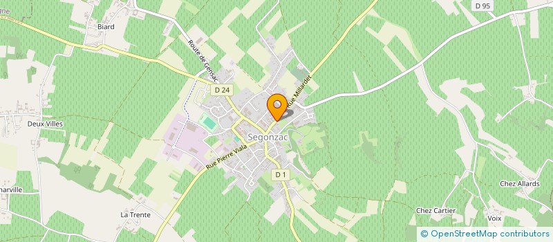 localisation de l'entreprise INDIVISION MICHEL LAURICHESSE  SEGONZAC