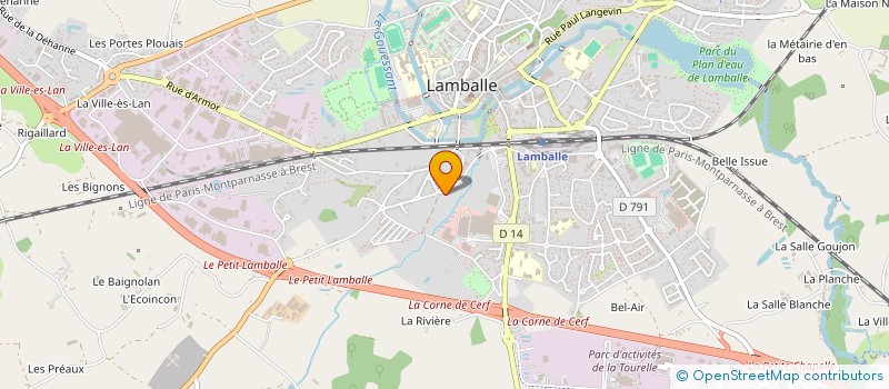 localisation de l'entreprise INDIVISION MICHEL-MAHE  LAMBALLE-ARMOR