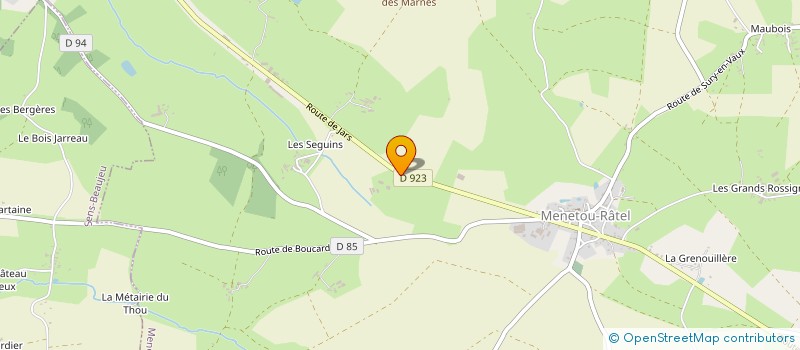 localisation de l'entreprise INDIVISION MIGEON PIERRE  MENETOU-RATEL