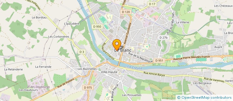localisation de l'entreprise INDIVISION MILHON DANIEL à LE BLANC