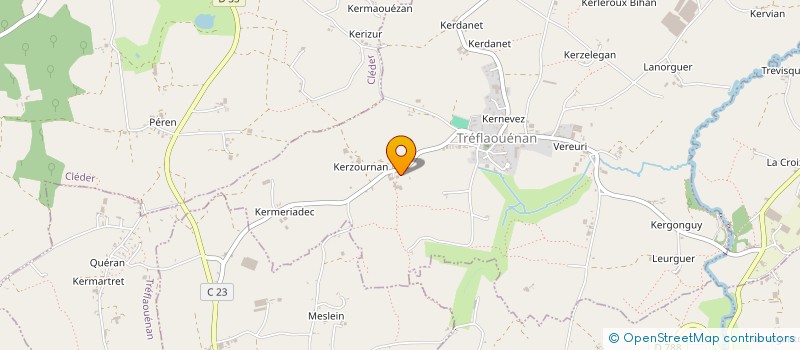 localisation de l'entreprise INDIVISION MILIN  TREFLAOUENAN