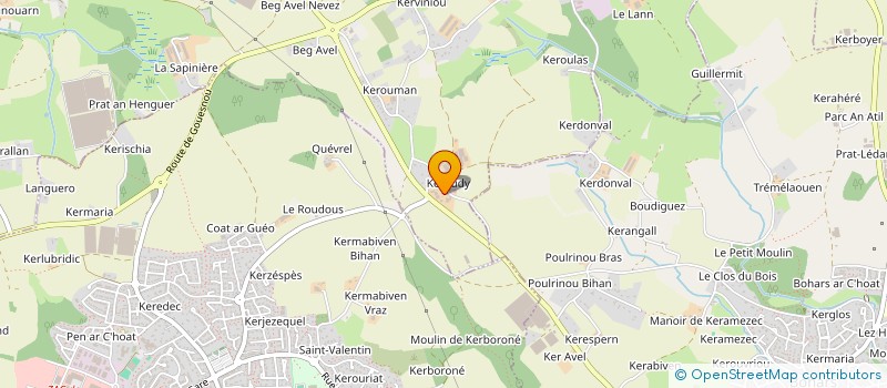 localisation de l'entreprise INDIVISION MILIN AOUSTIN  MILIZAC-GUIPRONVEL