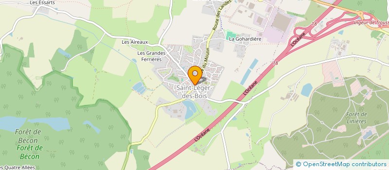 localisation de l'entreprise INDIVISION MILLASSEAU  SAINT-LEGER-DE-LINIERES