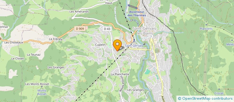 localisation de l'entreprise INDIVISION MILLER-HUGHES  SAINT-GERVAIS-LES-BAINS