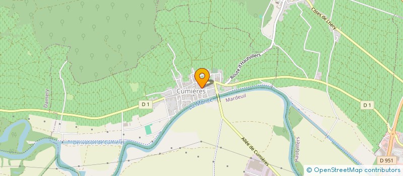 localisation de l'entreprise INDIVISION MILLET GEORGETTE  CUMIERES