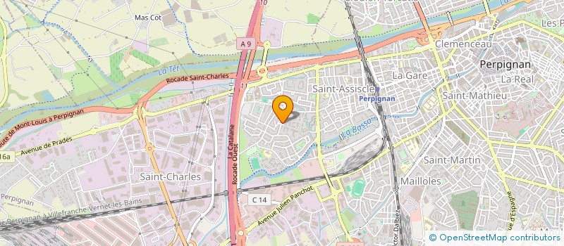 localisation de l'entreprise INDIVISION MILLOT / NEE  PERPIGNAN