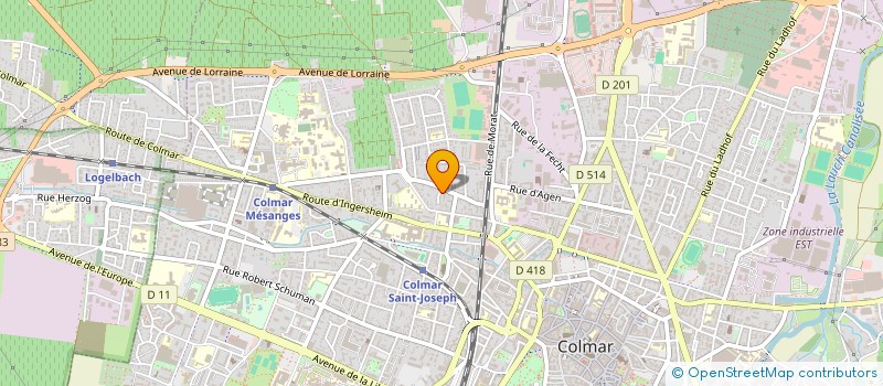 localisation de l'entreprise INDIVISION MIRAVET - LARRIERE  COLMAR