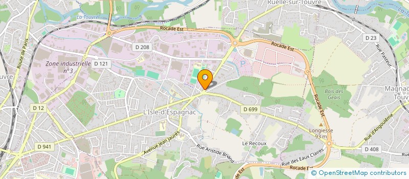 localisation de l'entreprise INDIVISION MISEREY SA  L'ISLE-D'ESPAGNAC