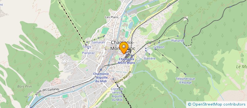 localisation de l'entreprise INDIVISION MITCHELL  CHAMONIX-MONT-BLANC