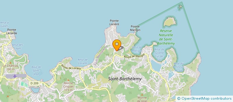 localisation de l'entreprise INDIVISION MIYET WALKER  SAINT BARTHELEMY