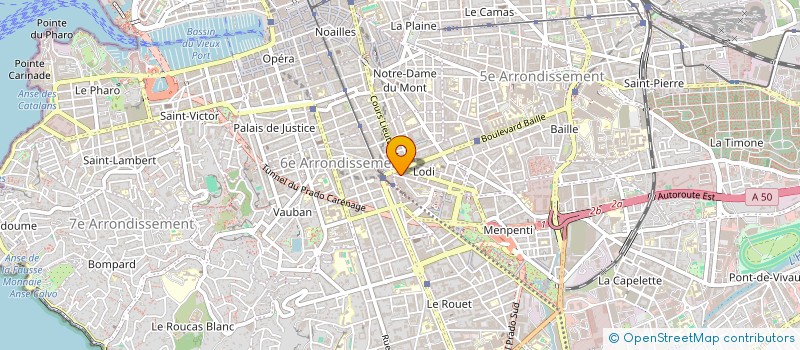 localisation de l'entreprise INDIVISION MME ALBANE BALDY ET MR REMI BALDY  MARSEILLE