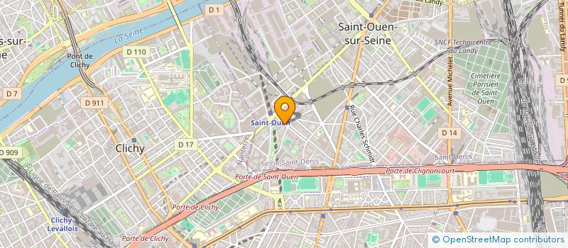 localisation de l'entreprise INDIVISION MME ANSELMET ET M DECUQ  SAINT-OUEN-SUR-SEINE
