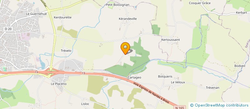 localisation de l'entreprise INDIVISION MMES DE CHABOT  MUZILLAC