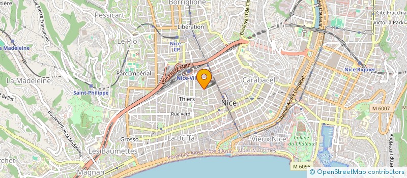 localisation de l'entreprise INDIVISION MOI - CARON à NICE