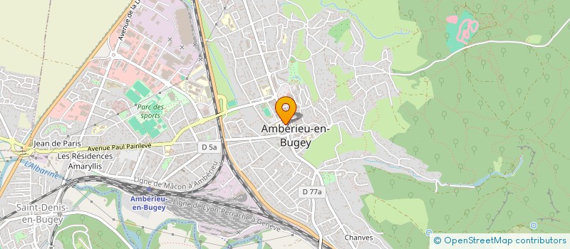 localisation de l'entreprise INDIVISION MOINE*JACQUES/  AMBERIEU-EN-BUGEY