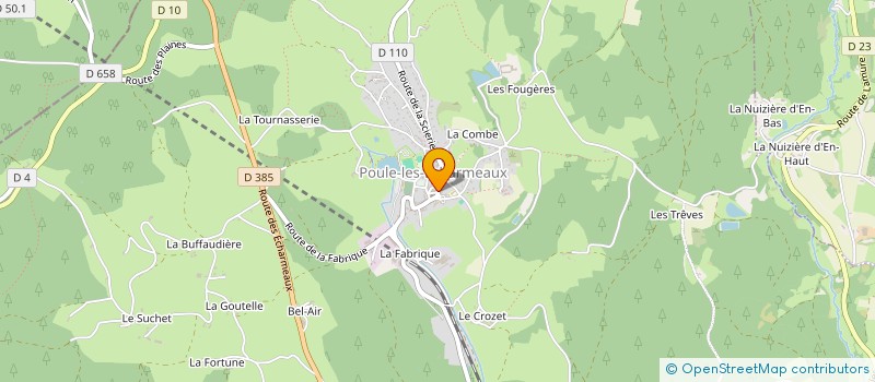 localisation de l'entreprise INDIVISION MOLETTE  POULE-LES-ECHARMEAUX