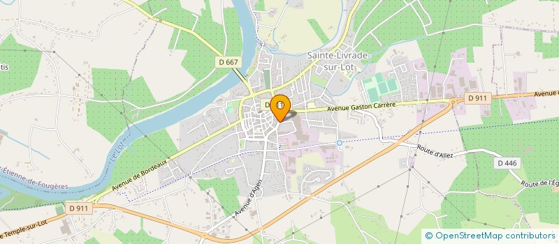 localisation de l'entreprise INDIVISION MOLINIE  SAINTE-LIVRADE-SUR-LOT