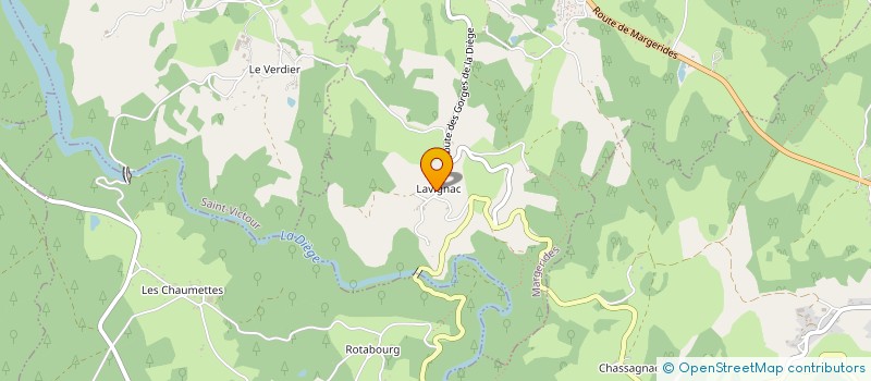 localisation de l'entreprise INDIVISION MONERIE  MARGERIDES