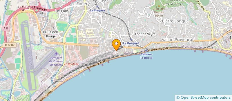 localisation de l'entreprise INDIVISION MONET-DBIYA  CANNES