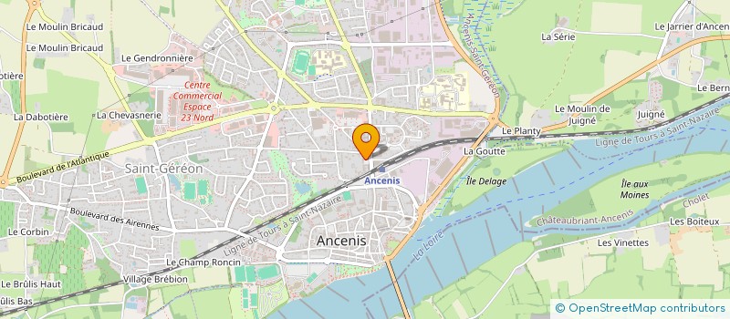 localisation de l'entreprise INDIVISION MONNIER  ANCENIS-SAINT-GEREON