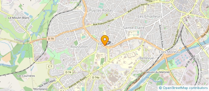 localisation de l'entreprise INDIVISION MONNIER SORGIUS à LIMOGES