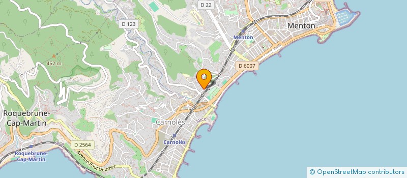 localisation de l'entreprise INDIVISION MONSIEUR ET MADAME RIVA  MENTON