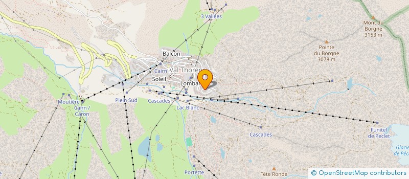 localisation de l'entreprise INDIVISION MONTAGNE NOE ET ELIA  LES BELLEVILLE