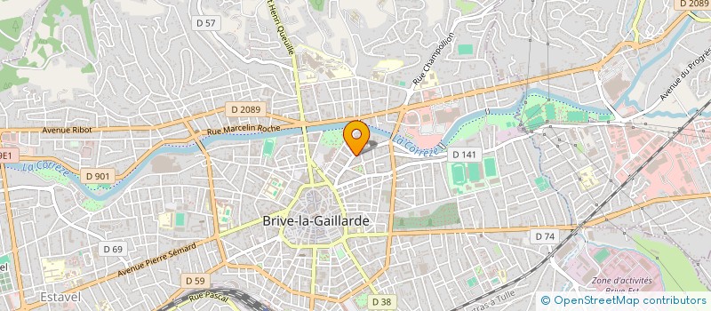 localisation de l'entreprise INDIVISION MONTEIL LEBRUN  BRIVE-LA-GAILLARDE