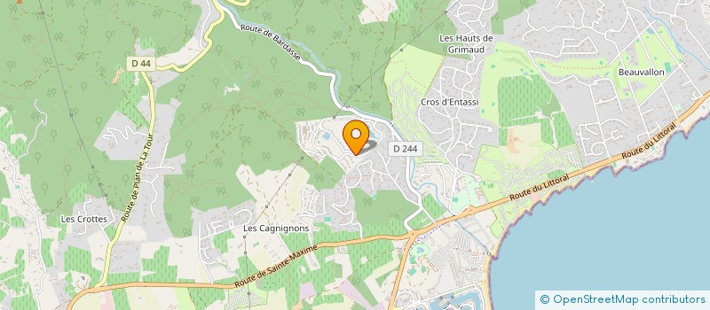 localisation de l'entreprise INDIVISION MONTORFANI SUTER à GRIMAUD